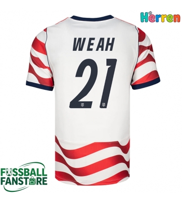 Vereinigte Staaten Timothy Weah #21 Replik Heimtrikot WM 2026 Kurzarm